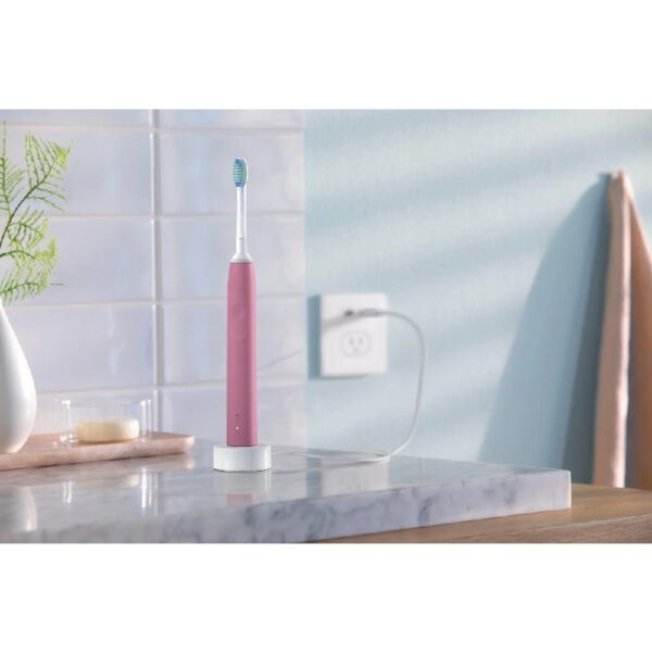 3100 Power Toothbrush, Rechargeable Electric Toothbrush with Pressure Sensor, Black HX3681/04