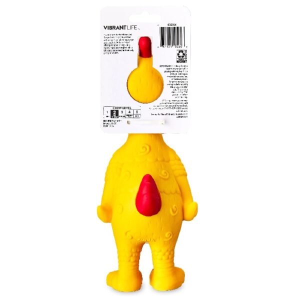 (3 pack)  Life Playful Buddy Tie Dye Chicken Dog Toy, Chew Level 2, with Squeaker.