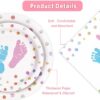 LOOWVY 175Pcs Gender Reveal Party Supplies, AFN1Gender Reveal and Napkins Sets Serves 25, Boy or Girl Gender Reveal Disposable Plates, Pink and Blue Party for Baby Shower Decorations