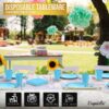 Exquisite 350 Piece Easter Plastic Disposable Party Plates & Dinnerware Combo Set