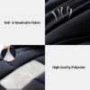 3 Pieces Bed in a Bag Comforter Set Duvet Insert,Reversible,Red/Black,Full Size Comforter Set-200GSM