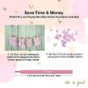 Dessie® 9 Girl Baby Shower Card Games Activity Kit with Pink Party Supplies & Decorations