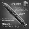 Black Series Electric Toothbrush - Rechargeable, 4 Modes, Travel Case, 8 Brush Heads
