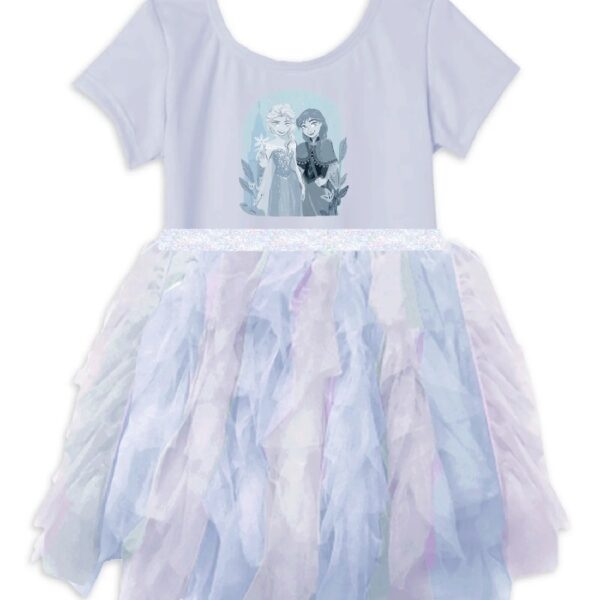 Disney Frozen Toddler Girl Short Sleeve Tutu Dress, Sizes 12M-5T