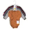 Cotton Long-Sleeve Bodysuits, 7-Pack, Preemie-24 Months