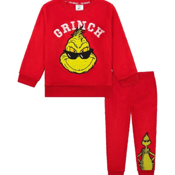 The Grinch Toddler Printed Sweatshirt and Jogger Set, Sizes 2T-5T