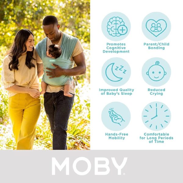 Moby Wrap Baby Carrier , Element , Baby Wrap Carrier for Newborns & Infants
