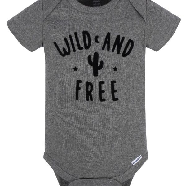 Assorted Short Sleeve Onesies Bodysuits, 8pk (Baby Boy or Baby Girl Unisex)