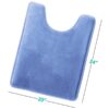 Nestl Set of 3 Absorbent Memory Foam Bath Mat Bathroom Rugs, Gray, Large 20