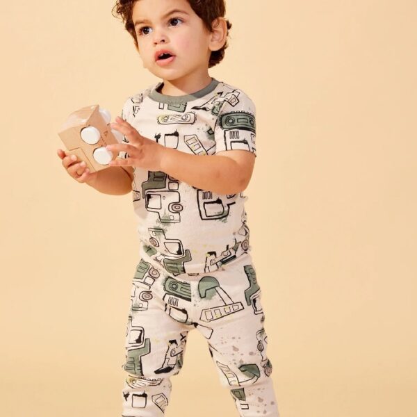 Baby & Toddler Boys 4Pc Short Sleeve Snug Fit Sleepwear, Size 9 Months-5T