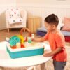 Splash & Sparkle Sink Plastic Real Faucet and Magic Dishes, Toddler and Preschool Toys