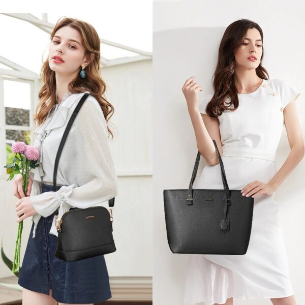 Sendfen Handbags for Women Shoulder Bags Tote Satchel Hobo 4pcs Purse Set