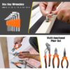 171 Piece Socket Wrench Auto Repair Tool Combination Package 1/4