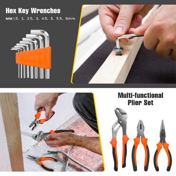 171 Piece Socket Wrench Auto Repair Tool Combination Package 1/4
