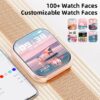 2025 New 1.85-inch Women's Smartwatch with Answer/Make Calls/120+Sports Modes/Two watch straps, IP68 Waterproof Fitness Tracker Fits for Android Iphone Devices（Gold Milan Steel Belt）