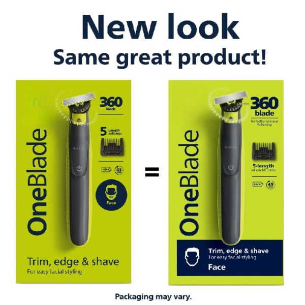 Oneblade 360 Face Hybrid Electric Trimmer and Shaver, QP2724/70