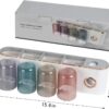Toothbrush Holders Bathroom Decor with Toothpaste Dispenser, 4 Cups Toothbrush Holder Wall Mounted Bathroom Accessories