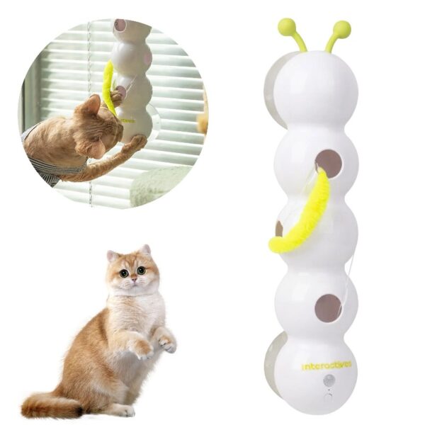 Aodebiao Cat Toy, 2025 Upgraded Caterpillar Smart Cat Toy, Smart Motion Cat Toys with Worm Design, Interactive Caterpillar Cat Toys, Promotes Exercise & Mental Stimulation