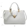 Women Satchel Handbags Top Handle Purse Medium Tote Bag Vegan Leather Shoulder Bag