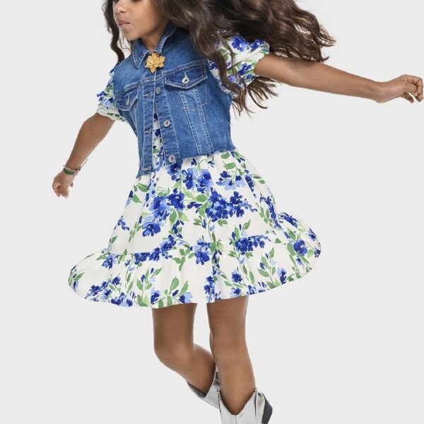 Mommy and Me Floral Ruffle Dress, Sizes XS-XXL