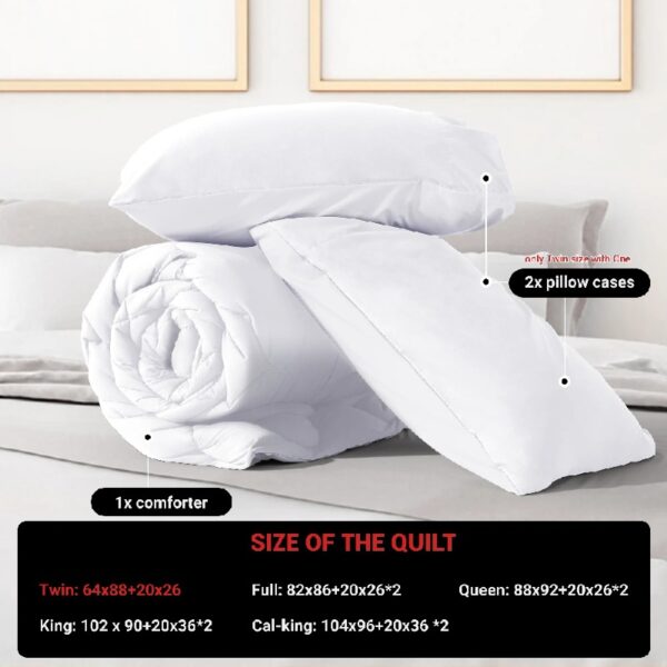3 Pieces Bed in a Bag Comforter Set Duvet Insert,Reversible,Red/Black,Full Size Comforter Set-200GSM