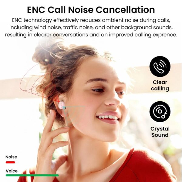 T12 in-Ear Wireless Earbuds Bluetooth 5.3 Headphones with 32EQ Mode,Stereo Bass Bluetooth Earbuds with ENC Noise Cancelling Mic,55H Play,IPX8 Waterproof,Wireless Charging for Home,Sports,Travel