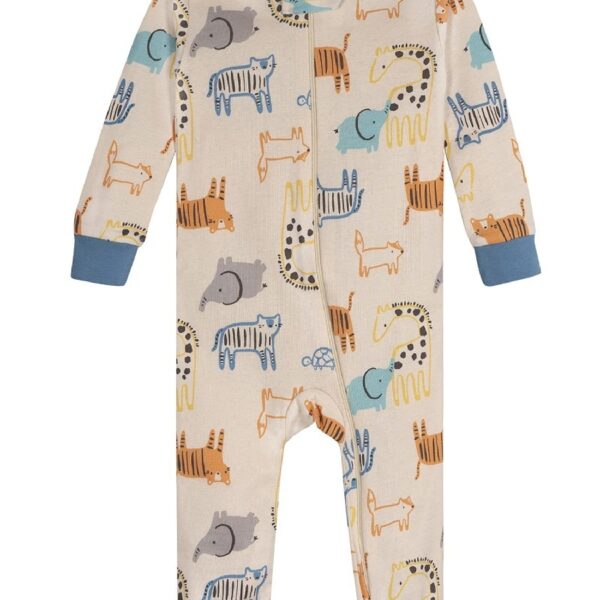 Brand Gender Neutral Footless Unionsuits, 3-Pack, Sizes 0/3 Months - 5T
