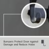 SnugFit Over-the-Door Hook Rack with 6 Double Hooks, Matte Black