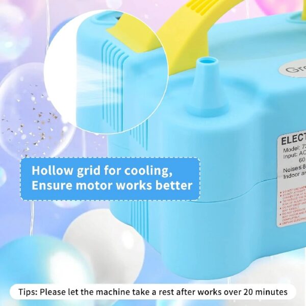 Growsun Balloon Pump Electric 110V 600W Balloon Garland Arch Kit Air Blower Inflator for Party Balloons Decoration Baby Shower Tape Strip Include