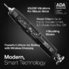 Black Series Electric Toothbrush - Rechargeable, 4 Modes, Travel Case, 8 Brush Heads