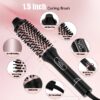 Thermal Brush, Heated Round Brush, Curling Iron, 1.5 inch Electric Curl Wand, Curly Hair Brush