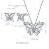 Purple Butterfly Jewelry Amethyst February Birthstone Jewelry Set Fine Necklace/Earrings 925 Sterling Silver Women Birthday Mother's Day Gifts