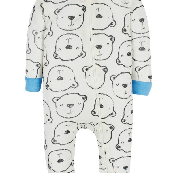 Brand Gender Neutral Footless Unionsuits, 3-Pack, Sizes 0/3 Months - 5T