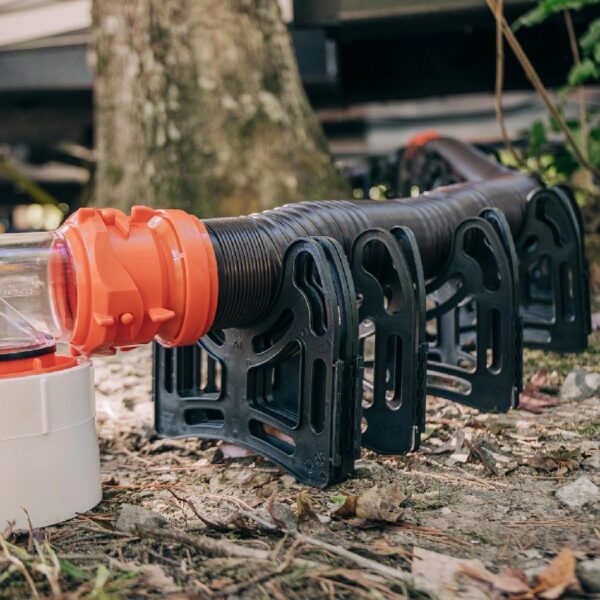 Sidewinder Camper RV Sewer Hose Support - Plastic, Multicolor, 15-Foot (43041)