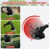 24V Black Electric Weed Eater Lawn Edger Cordless Grass String Trimmer Cutter + 2 Batteries & 3 Types Blades