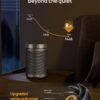 Space Heaters for Inside, Portable Electric Heater for Home with Thermostat, 1-12H Timer, Eco Mode and Fan Mode, 1500W PTC Ceramic Fast Safety Energy Efficient Heater for Office Bedroom, Silver