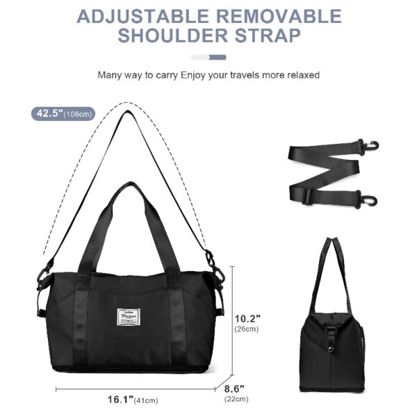 3730982322ac4ab9a7b0b32d0176a649 Weekender Bags for Women, Travel Duffel Bags with Shoe Compartment,Personal Item Travel Bag for Airlines, Carry on Overnight Tote Bag for women,Beige&Brown