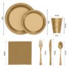 Exquisite 350 Piece Easter Plastic Disposable Party Plates & Dinnerware Combo Set