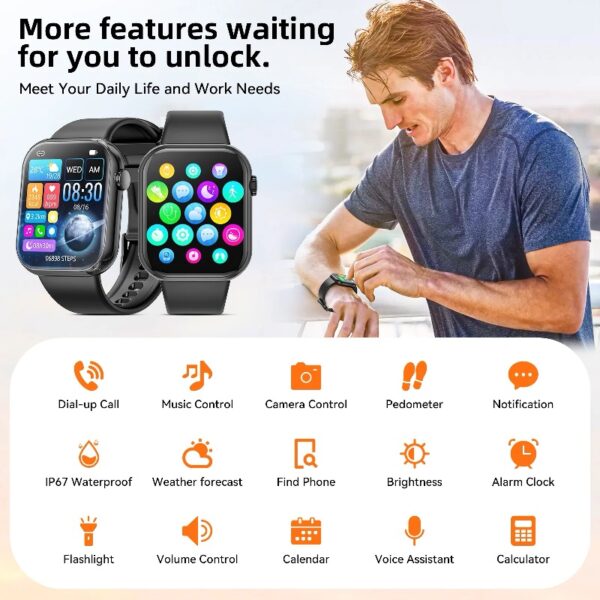 2025 New 1.85-inch Women's Smartwatch with Answer/Make Calls/120+Sports Modes/Two watch straps, IP68 Waterproof Fitness Tracker Fits for Android Iphone Devices（Gold Milan Steel Belt）