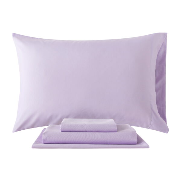 5-Piece Purple Metallic Foil Cheetah Bedding Set for Kids with Storage Bag, Twin