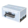 Professional Jumbo and Super-Jumbo Ceramic Hot Hair Rollers, 12 Piece Set, Blue