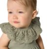By Gerber Baby Girl Bubble Romper with Flutter Sleeves, Sizes 0/3 Months - 24 Months