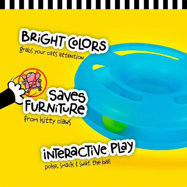 Fat Cat Crazy Circle Cat Toy For Solo or Interactive Play, Large 16.3