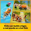 Creator 3 in 1 Majestic Tiger Building Set, Transforms from Tiger to Panda or Koi Fish Set, Animal Figures, Collectible Building Toy, Gifts for Kids, Boys & Girls 9 Plus Years Old, 31129