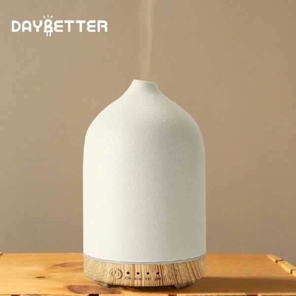 Essential Oil Diffuser,  250ML Ceramic Aromatherapy Night Lights Humidifiers for Bedroom