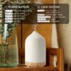 Essential Oil Diffuser,  250ML Ceramic Aromatherapy Night Lights Humidifiers for Bedroom