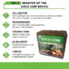 Harris Coco Coir Coconut Fiber Pith Potting Mix, Expands to 9 gallons - 4 bricks