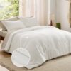 King Size Comforter Set Burnt Orange, 7 Pieces Lightweight King Bedding Sets Boho with Comforter, Sheets, Pillowcases & Shams