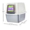 Life Extra Large Hooded Enclosed Cat Litter Box