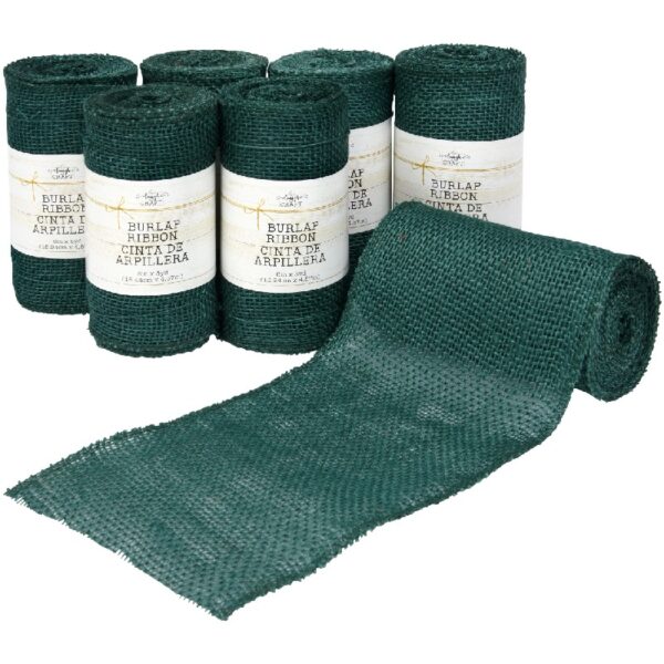 Love, Laugh, Craft Jute Burlap Roll Precut, 6